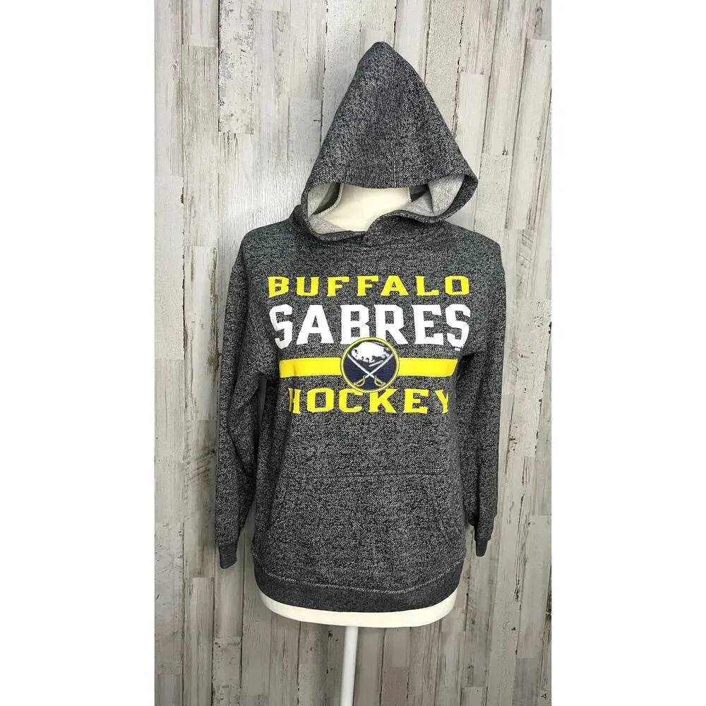 NHL Buffalo Sabres Youth Multicolor‎ Graphic Hoodie Size Medium